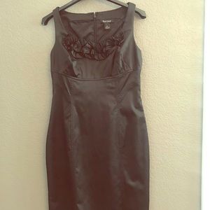 White House Black Market, black satin dress